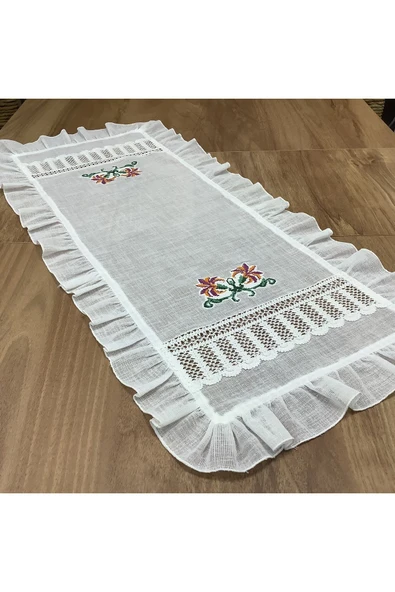 OYA home Kaneviçe & Dantelli Oda Takımı -3 parça - 2