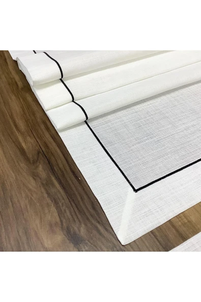 OYA home Siyah Piko Detaylı Ranır -45*150 Cm - 3