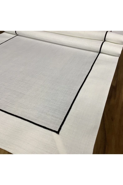 OYA home Siyah Piko Detaylı Ranır -45*150 Cm - 2