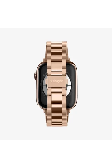 Spigen Apple Watch 42mm Seri 10 - 41mm Seri 9/8/7 - 40mm Seri SE2/SE/6/5/4 Kordon Kayış Band Modern Fit Rose Gold Outlet - 3