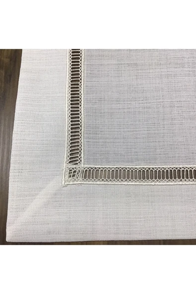 OYA home Kolber Detaylı Ranır Kırık Beyaz -45*150 Cm - 5