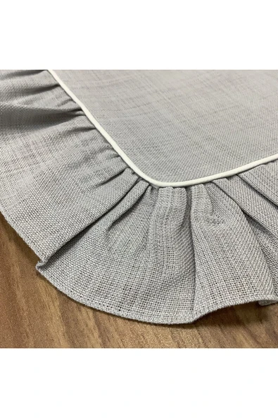 OYA home Dantelli Ranır Gri -45*150 cm - 4