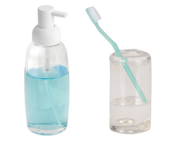 SIVI SABUNLUK DİŞ FIRÇALIK 2 Lİ BANYO SETİ BEYAZ  İNCİ - Resim 5