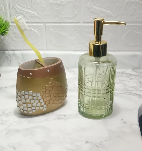 SIVI SABUNLUK VE DİŞ FIRÇALIK 2 Lİ SET,MOZAİK ürün görseli