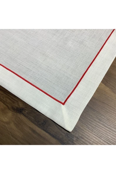 OYA home Kırmızı Tek Pikolu Amerıkan Servis Set -6 Lı - Resim 3