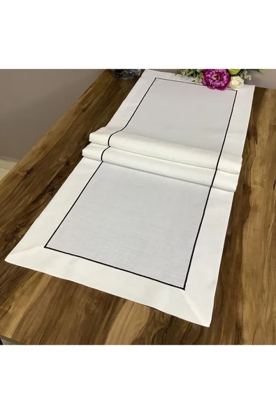 OYA home Siyah Piko Detaylı Ranır -45*150 Cm