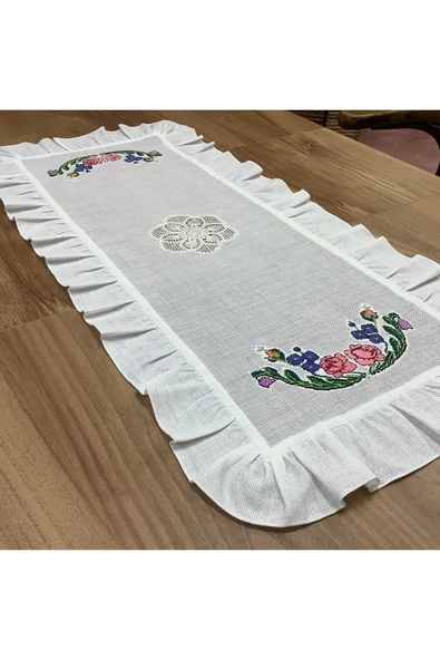OYA home Kaneviçeli & El Dantelli Ranır - 45*90 cm ürün görseli