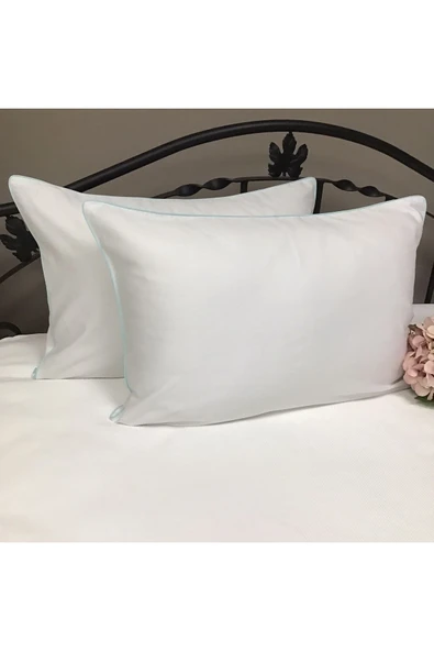 OYA home Biyeli Yastık -2 Li - Kırık Beyaz Zemin & Mint Biye - 2