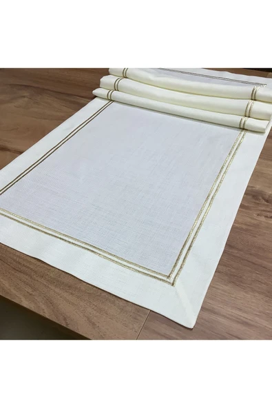 OYA home Gold Çift Dikişli Ranır -45*15 0 Cm