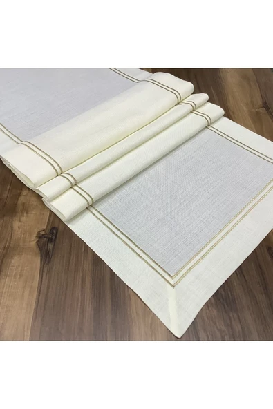 OYA home Gold Çift Dikişli Ranır -45*15 0 Cm - 4