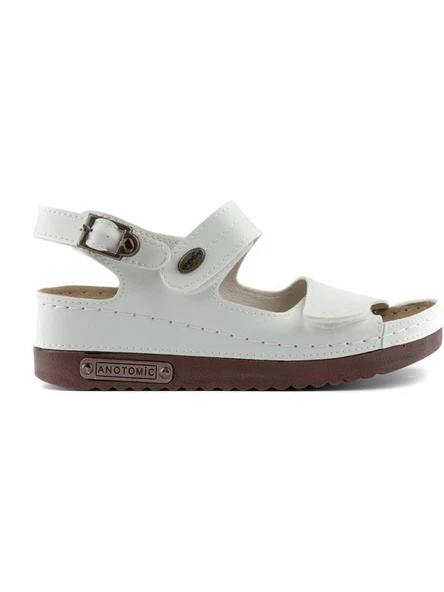 ROY JONES 3014 BEYAZ ÇIRTLI COMFORT CASUAL ANATOMİK SANDALET - 7