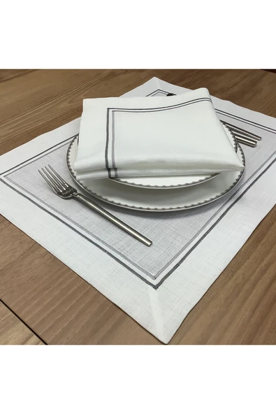 OYA home Çift Amerikan Servis ve Peçete - 4 parça - Resim 3