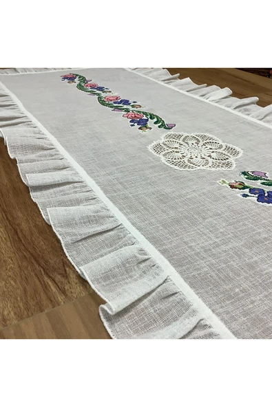 OYA home Kaneviçeli & El Dantelli Ranır - 45*125 cm - Resim 5