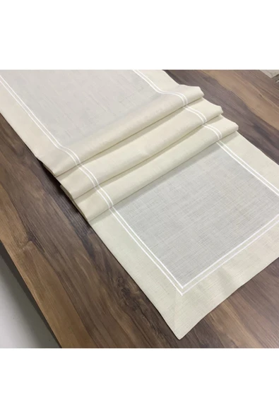 OYA home Çift Pikolu Ranır - Krem -40*145 Cm - 2