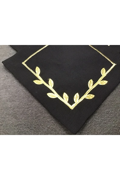 OYA home Kahve Sunum Peçete Set (6) - Siyah Zemin & Gold Taç Çiçek - 4