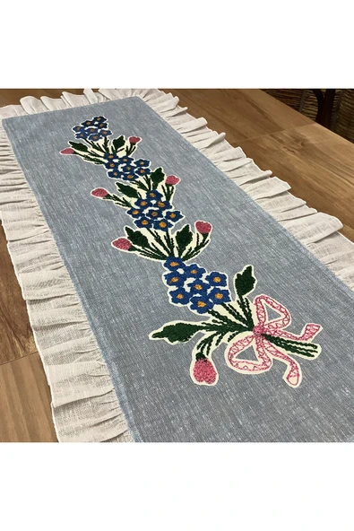 OYA home Fırfırlı & Kaneviçe li Ranır - 45*100 cm - 2