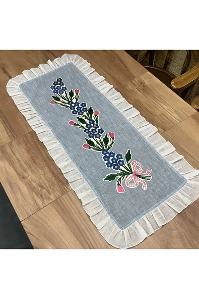 OYA home Fırfırlı & Kaneviçe li Ranır - 45*100 cm - 4