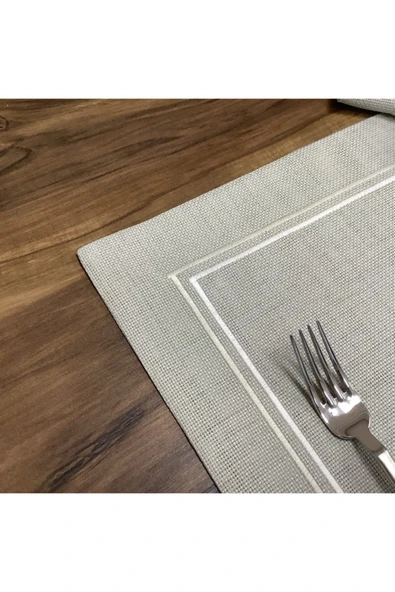 OYA home Taş Rengi Çift Pikolu Amerikan Servis (6) & Ranır (1) Set - Toplam 7 Parça - Resim 5