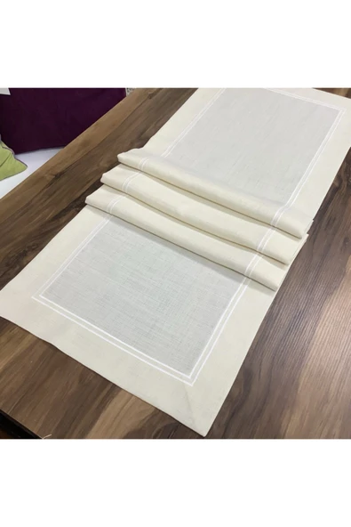 OYA home Çift Pikolu Ranır - Krem -40*145 Cm