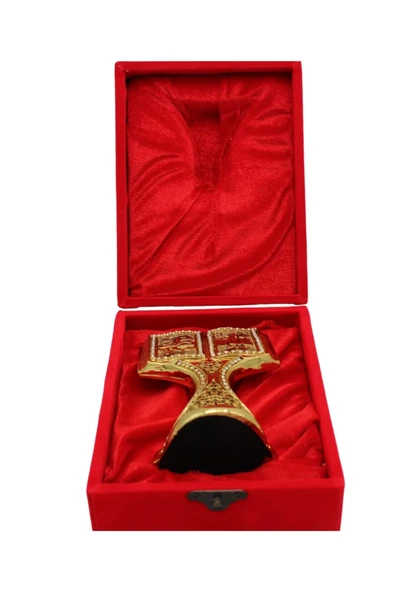 Kutulu Allah-Muhammed Kur'an-ı Kerim Hediyelik Metal Biblo Gold Rengi - 5