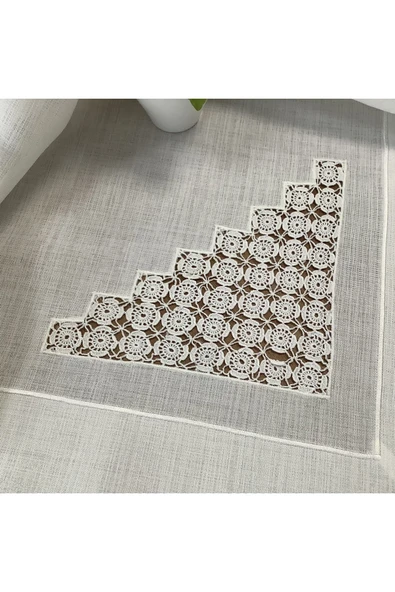 OYA home El Örme Dantelli Bohça -100*100 cm - 2