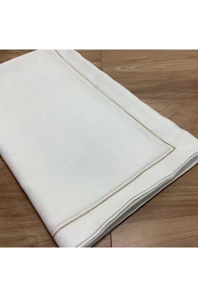 OYA home Altın & Gümüş Sim Pikolu Masa Örtüsü - 160*260 cm - 4