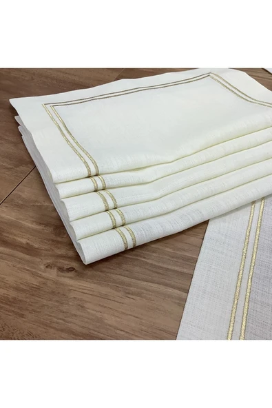 OYA home Altın Sim Çift Pikolu Amerikan Servis(6) & Ranır(1) Set -7 Parça - 3