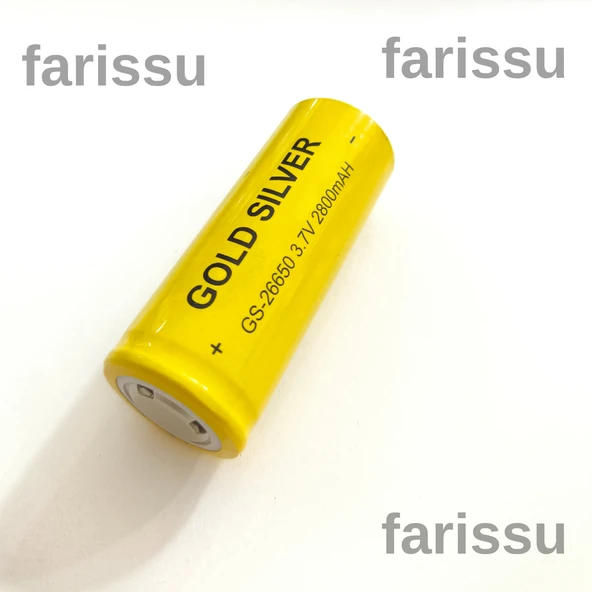 GOLD SILVER GS-26650 3.7V 2800mAh Şarjlı Pil - 3