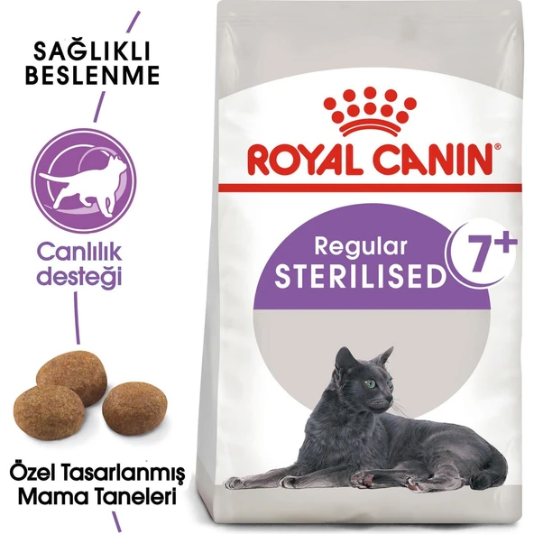 Sterilised +7 Yaşlı Kedi Maması - 3,5 kg - Resim 3