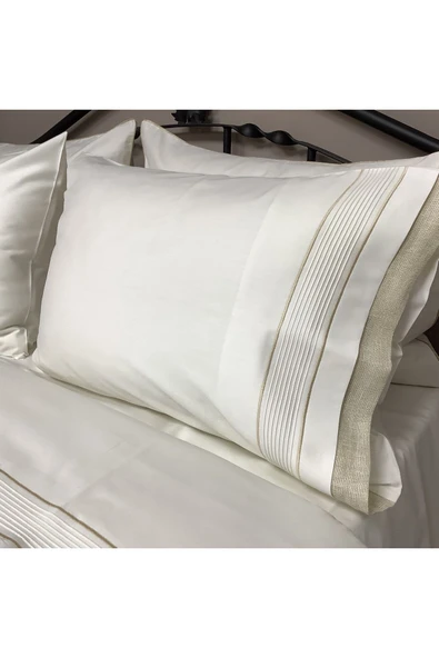 OYA home Gold Sim Keten Nevresim Takımı-6 Parça - 3