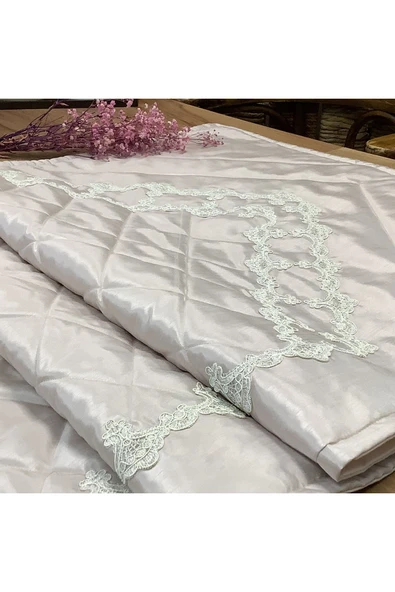 OYA home Dantelli Seccade - Açık Pudra ürün görseli 1