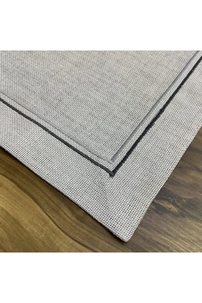 OYA home Çift Sıra Pikolu Amerıkan Servis Set - Gri -8 Li - Resim 3