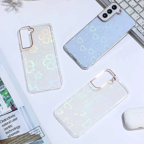 Galaxy S22 Plus Kılıf Zore Sidney Desenli Sert Kapak - 2