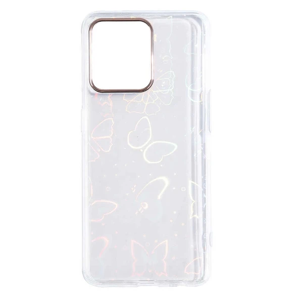 Oppo Reno 5 Lite Kılıf Zore Sidney Desenli Sert Kapak ürün görseli 1