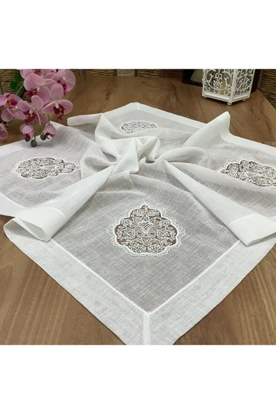 OYA home Sultan Dantelli Oda Takımı -5 parça - Resim 2