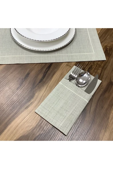 OYA home Taş Rengi Amerikan Servis (12) & Kaşıklık (12) & Ranır (1) Set (25parça ) - Resim 5