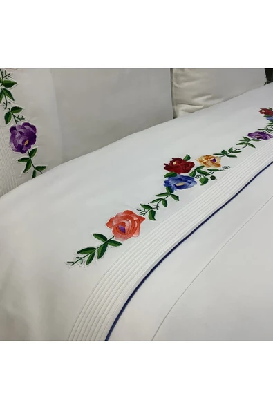 OYA home Kaneviçeli Pamuk Saten Nevresim Takımı -6 parça - 5