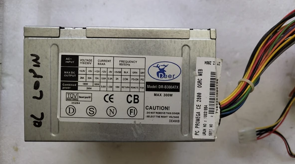 2. EL DEER DR-B300ATX 20 PIN POWER SUPPLY