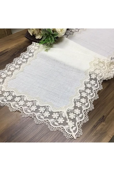 OYA home Mini Papatya Dantelli Oda Takımı -5 Parça - 5