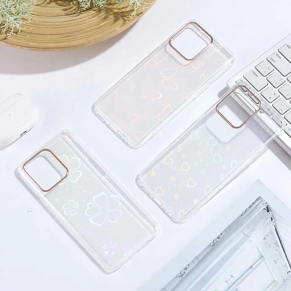 Oppo Reno 5 Lite Kılıf Zore Sidney Desenli Sert Kapak - 2