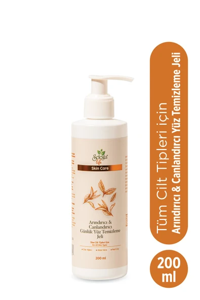 SELESTA LİFE Çay Ağacı Yağı ve Aloe vera Arındırıcı ve Canlandırıcı Günlük Yüz Temizleme Jeli 200 ml