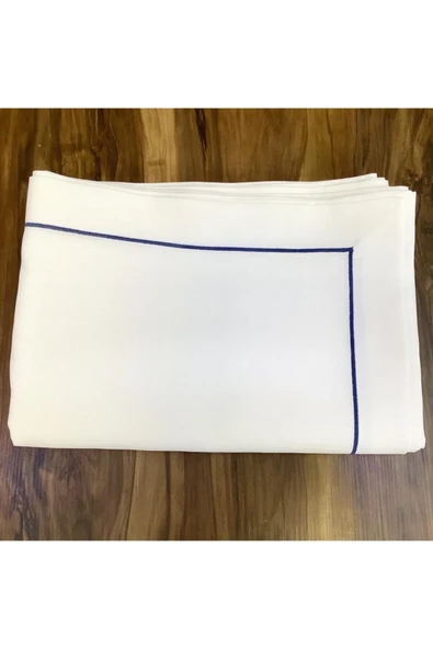 OYA home Mavi Piko Dikiş Detaylı Masa Örtüsü (1) & Peçete(8) Set -toplam 9 Parca - 5