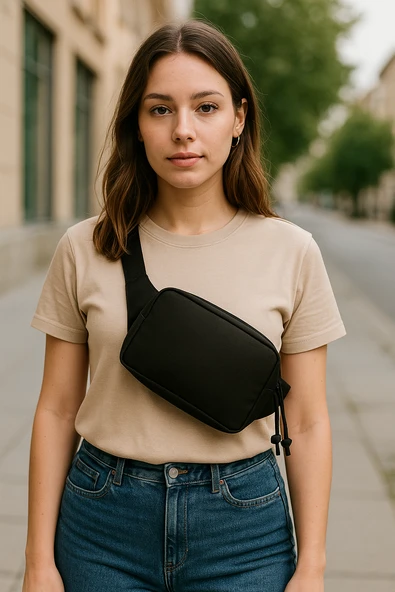 UTX GROVUXA LITE Unisex Günlük Bel/Omuz Çantası (SİYAH) - 3