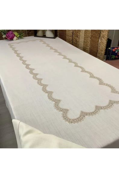 OYA home Dantelli Masa Örtüsü -160*260 cm - 2
