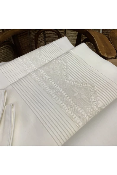 OYA home El İşi İğne Oyalı Pamuklu Pike Takımı - 6 parça - 3