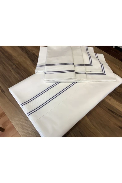OYA home Lacivert Piko Dikiş Detaylı Nevresim Takımı / Nt -1560