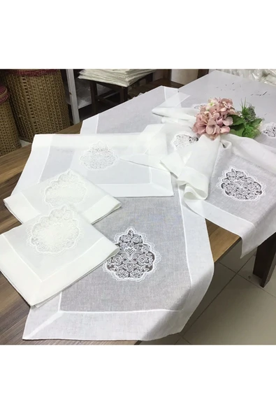 OYA home Sultan Dantelli Oda Takımı -5 parça ürün görseli