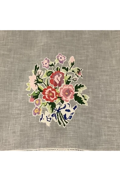 OYA home Kaneviçe Aplikeli Tül Perde - 85*200 cm