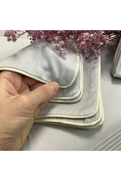 OYA home Dantelli Pamuklı Pike Takımı - 6 parça - 3