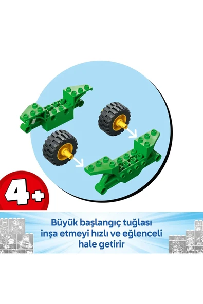 LEGO ® Marvel Spin ve Electro Dinozor Aracı Takibi 11198 - 4+ Yaratıcı Oyuncak Yapım Seti (124 Parça) - 6